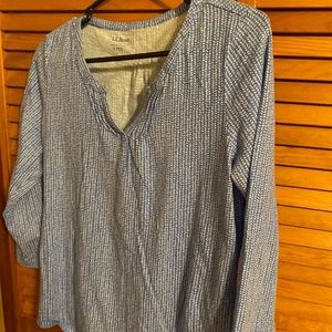 LLBean Size Small Blue shirt
